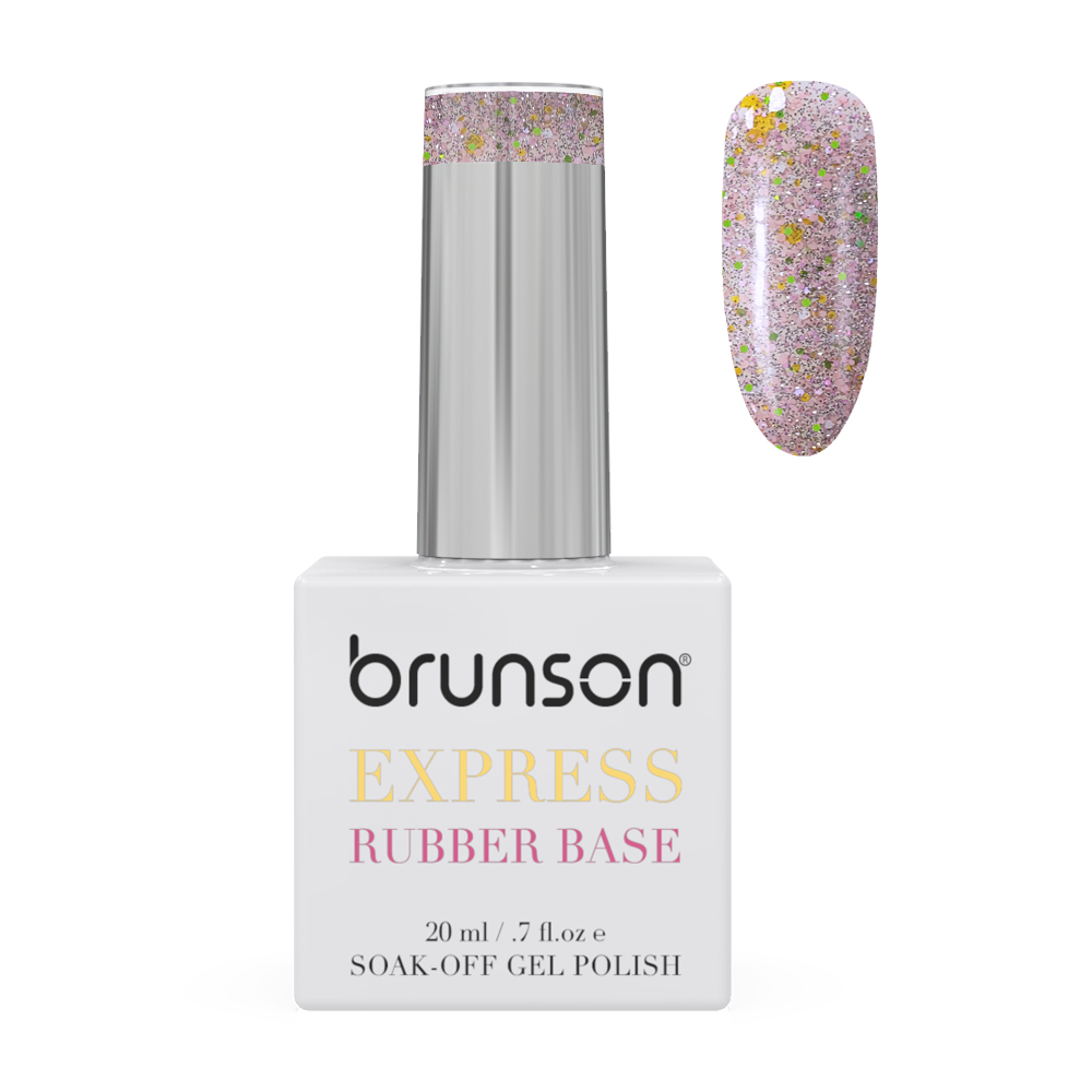 Rubber Base Gel for Nails Glitter Shade Micro Diamond DB5374