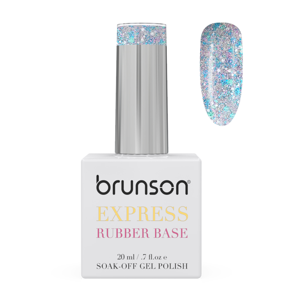 Rubber Base Gel for Nails Glitter Shade Micro Diamond DB5375