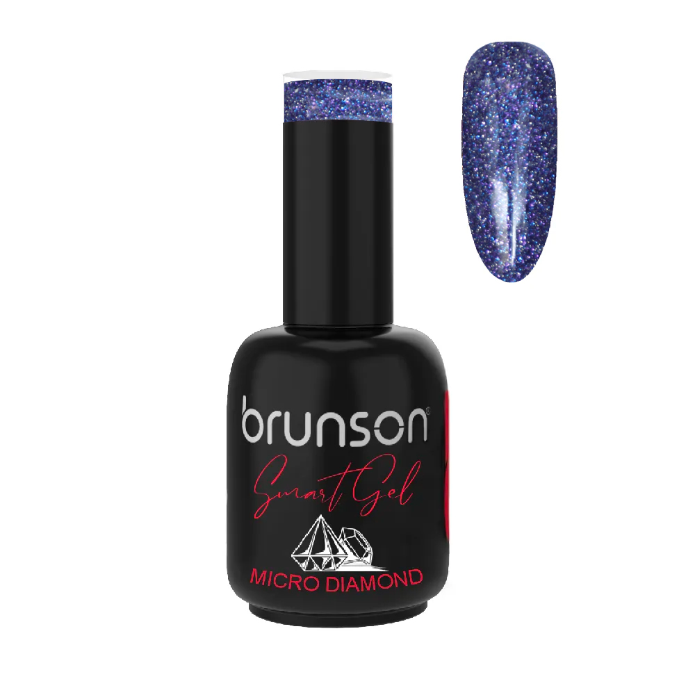 Smart Gel Nail Polish UV/LED Soak Off High Shine Manicure Gel Micro Diamond DB7274