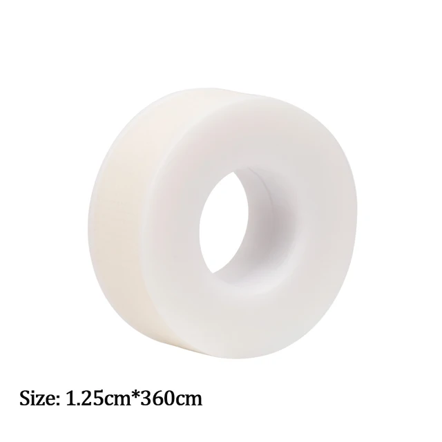 Eyelash Extension Tape Sticker Isolation With Holes Breathable Sensitive Resistant Non-woven Gel Tape Patches Eye Pads 1.2cm*3.6m ILCT01 - White