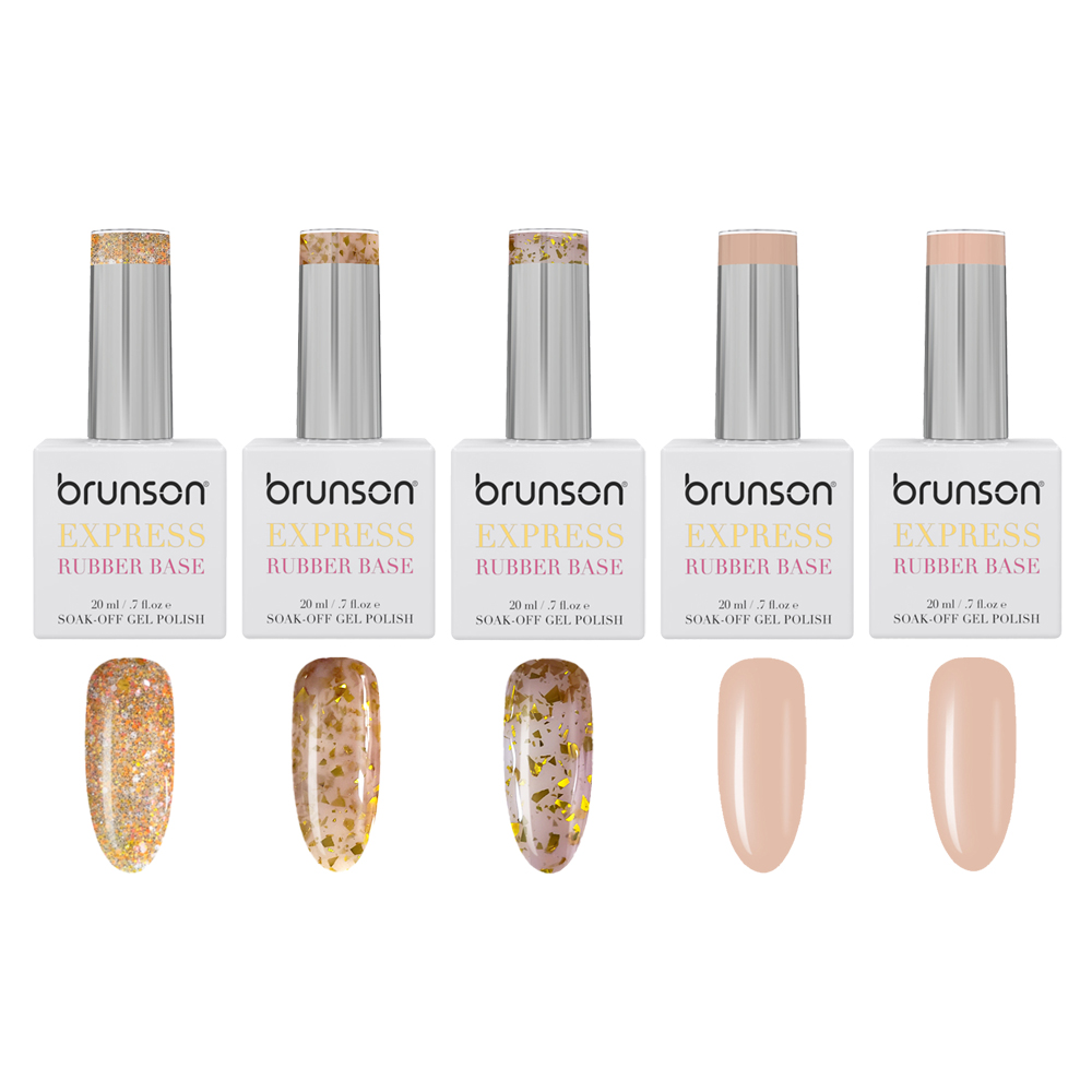 Rubber Base Gel Polish Collection Winter Shades 5