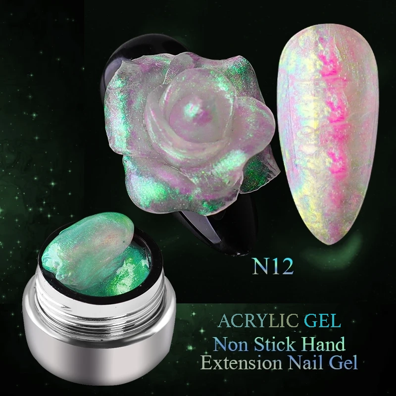 Brunson Acrylic Gel Non-Stick Hand Extension Nail Gel 8g B3DAG-12