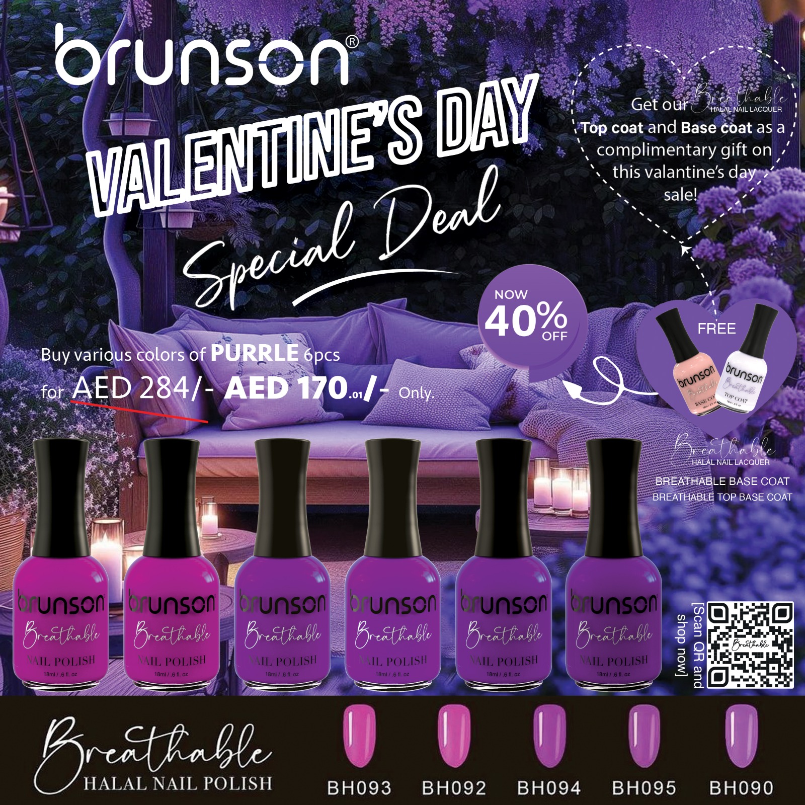 Valentine's Day Offer 4 -  Breathable Nail Polish VDB04