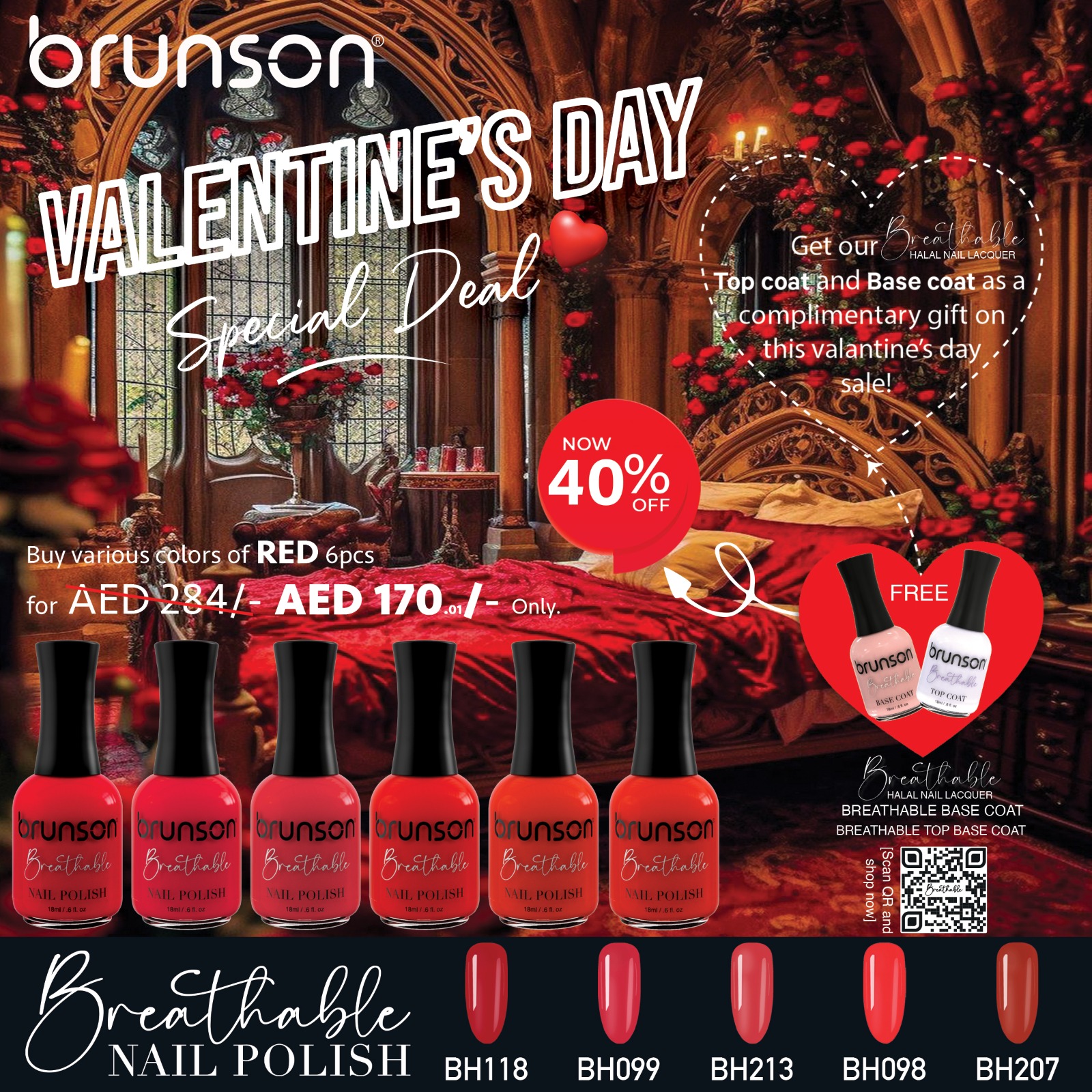 Valentine's Day Offer 5 -  Breathable Nail Polish VDB05