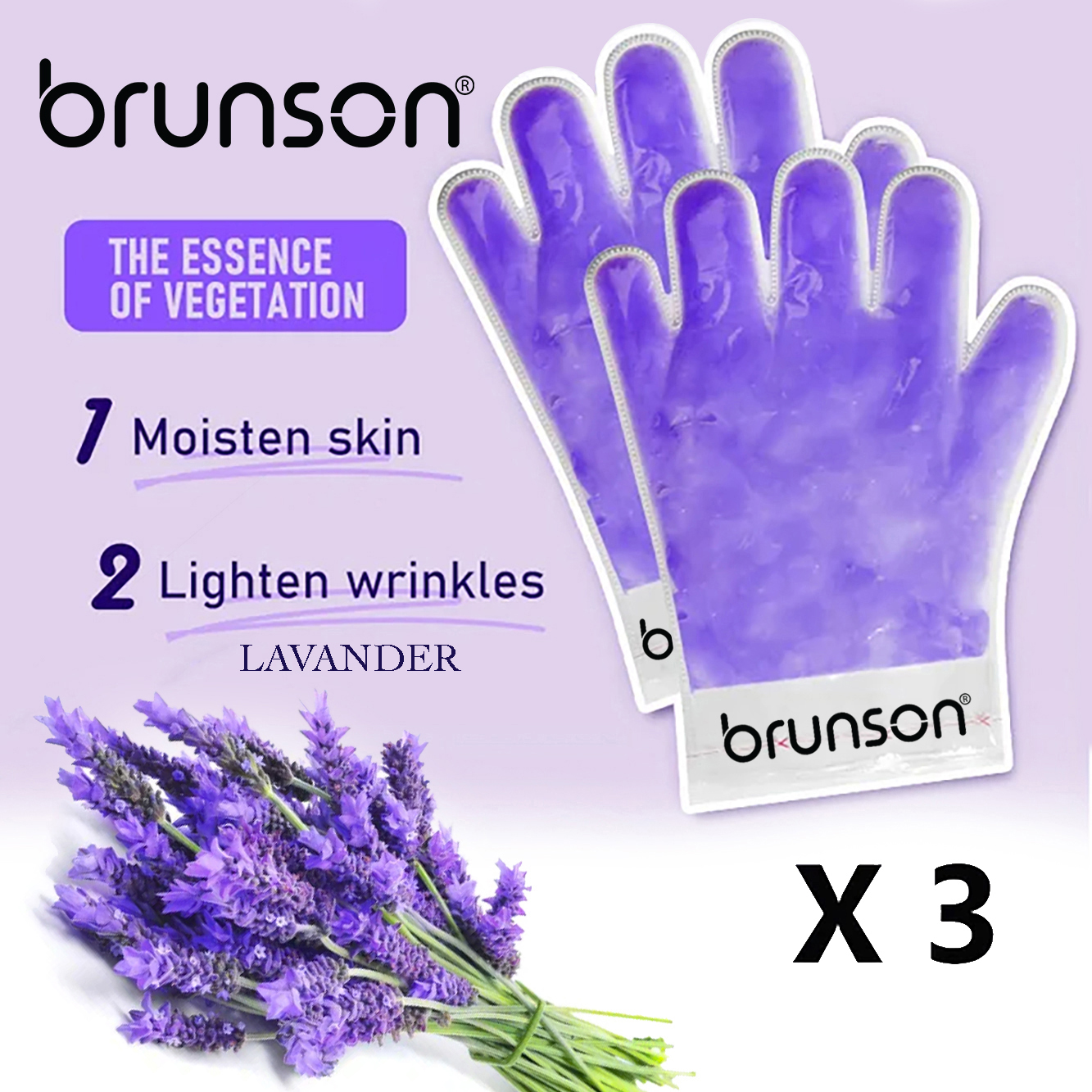 Paraffin Wax Hand Gloves: Deep Hydration & Softness (Lavender) PHG-Purple