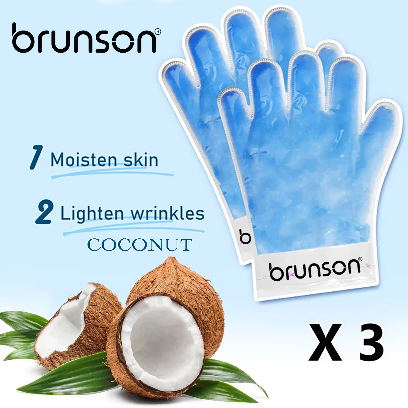 Paraffin Wax Hand Gloves: Deep Hydration & Softness (Coconut) PHG-Blue