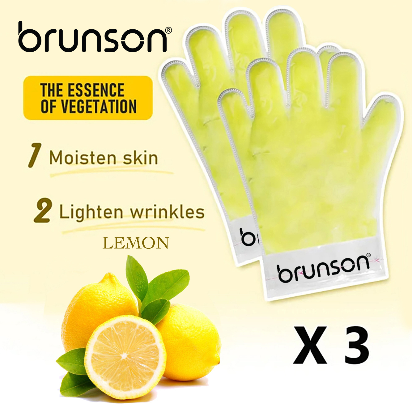 Paraffin Wax Hand Gloves: Deep Hydration & Softness (Lemon)- PHG -Yellow