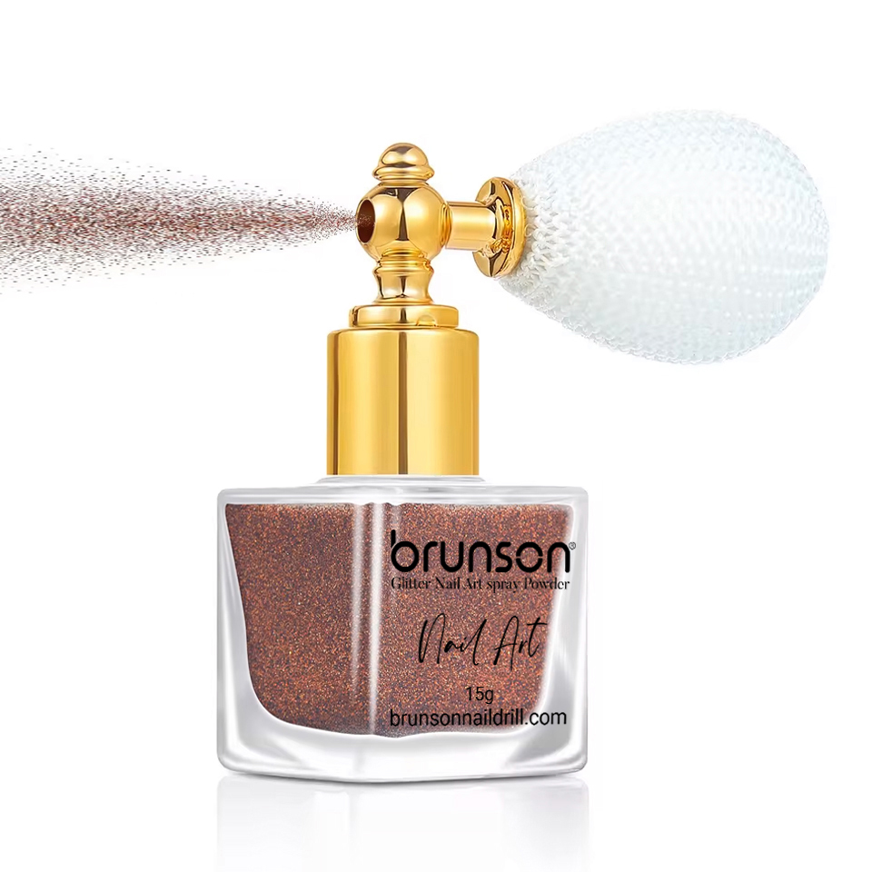 Brunson Highlight Powder Glitter Spray 15g – Nail Art Glitter – Shimmer Highlighter Glitter Powder for Makeup – Nail Art – Craft Design BGPS35