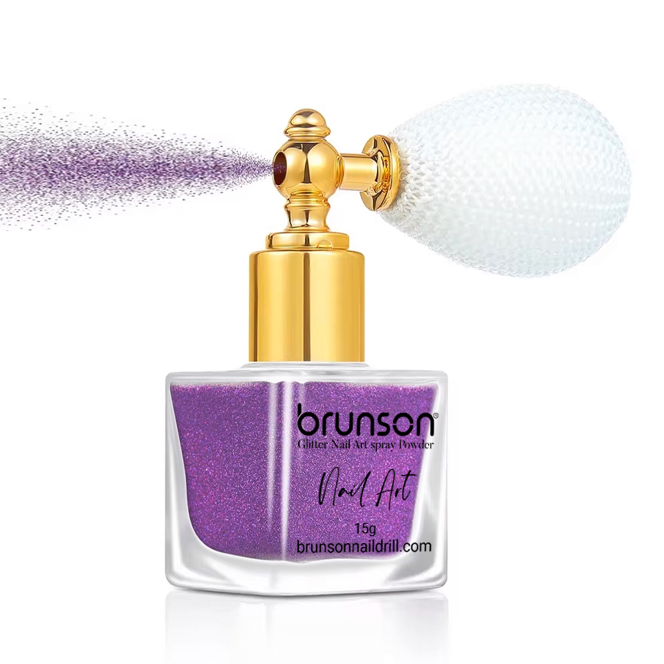 Brunson Highlight Powder Glitter Spray 15g – Nail Art Glitter – Shimmer Highlighter Glitter Powder for Makeup – Nail Art – Craft Design BGPS42
