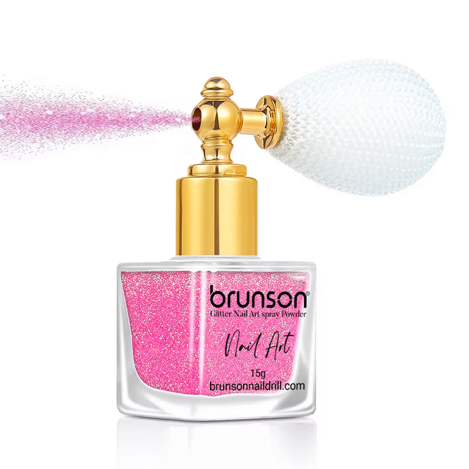 Brunson Highlight Powder Glitter Spray 15g – Nail Art Glitter – Shimmer Highlighter Glitter Powder for Makeup – Nail Art – Craft Design BGPS05