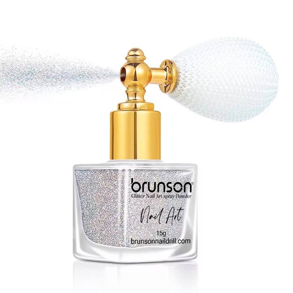 Brunson Highlight Powder Glitter Spray 15g - Nail Art Glitter - Shimmer Highlighter Glitter Powder for Makeup - Nail Art - Craft Design BGPS01
