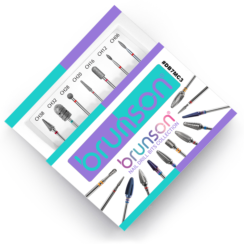 Brunson 7pc Nail Drill Bits Collection DB7MC3