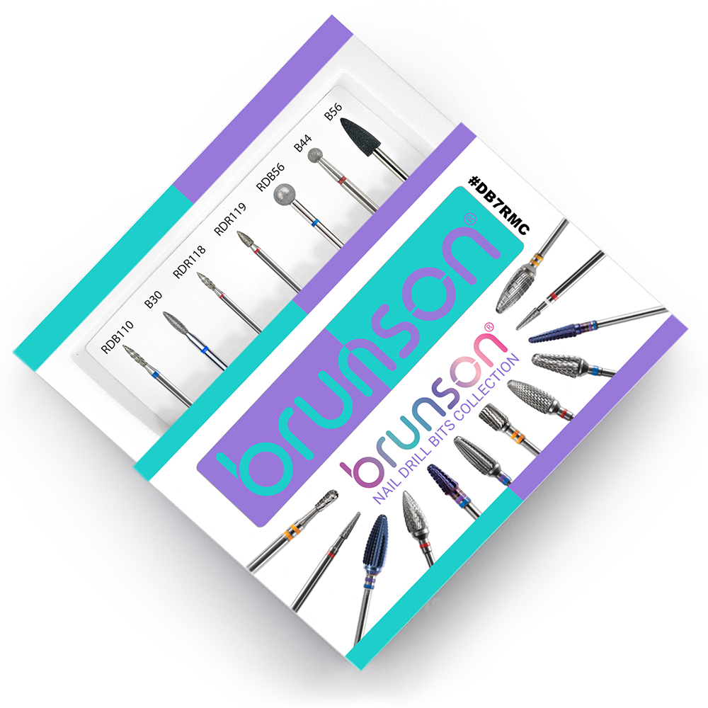 Brunson 7pcs Manicure Nail Drill Bits Collection DB7RMC