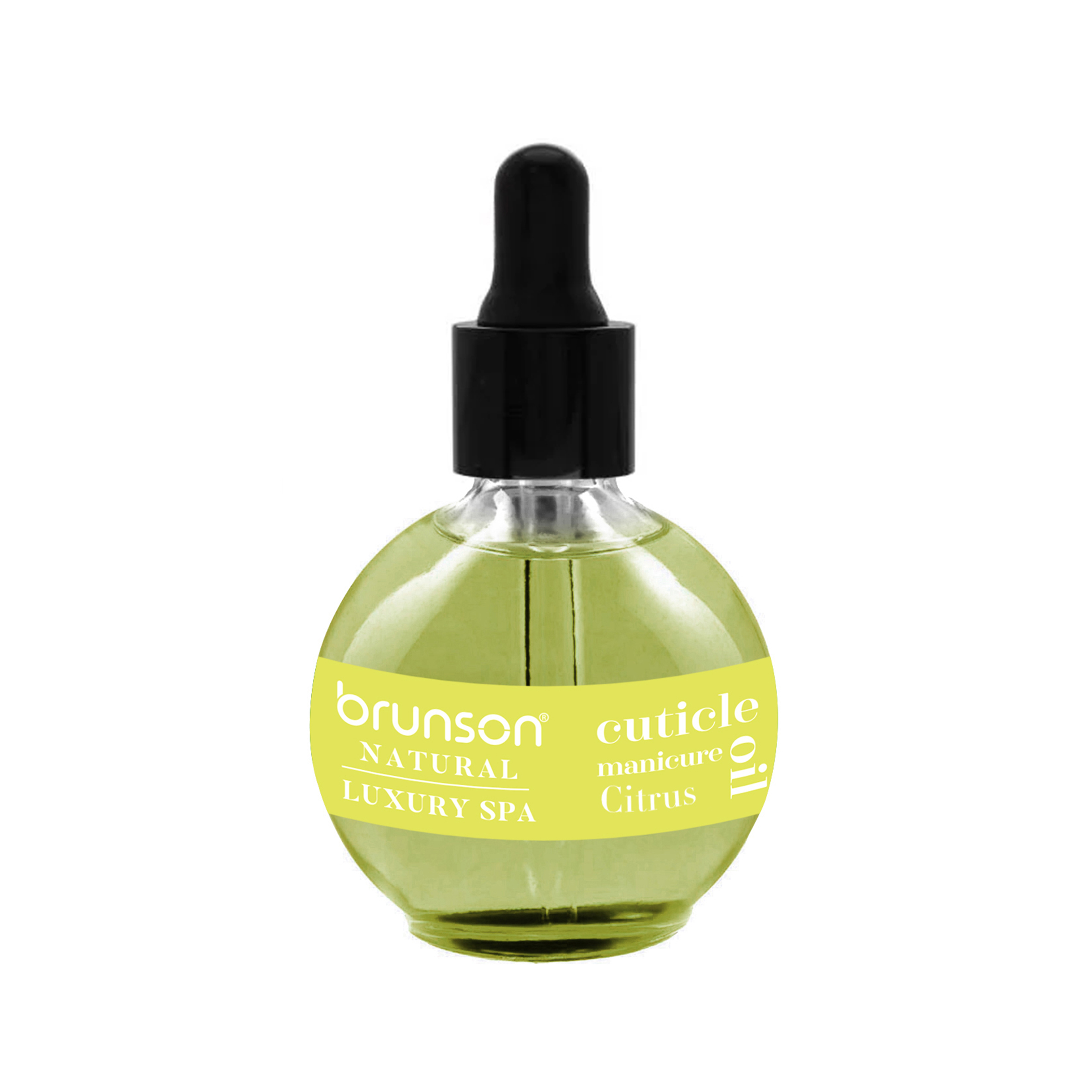 Brunson Natural Cuticle Oil 75ml Hydrating Oil For Cuticle Repair - Remedy Damaged Skin And Thin Nails - Paraben And Cruelty-Free Formula - Citrus BCCCO