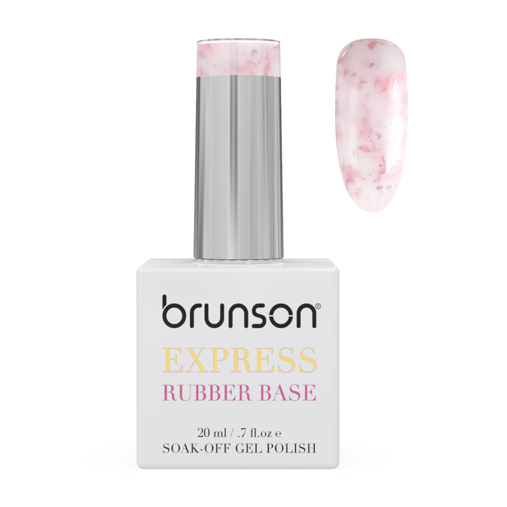 Rubber Base Gel Nail Polish 20ml - French Rubber Base Coat: Long-Lasting, Durable, & Chip-Resistant Nail Strengthener Gel Nail Polish Base Coat for Manicure and Pedicure BRB110