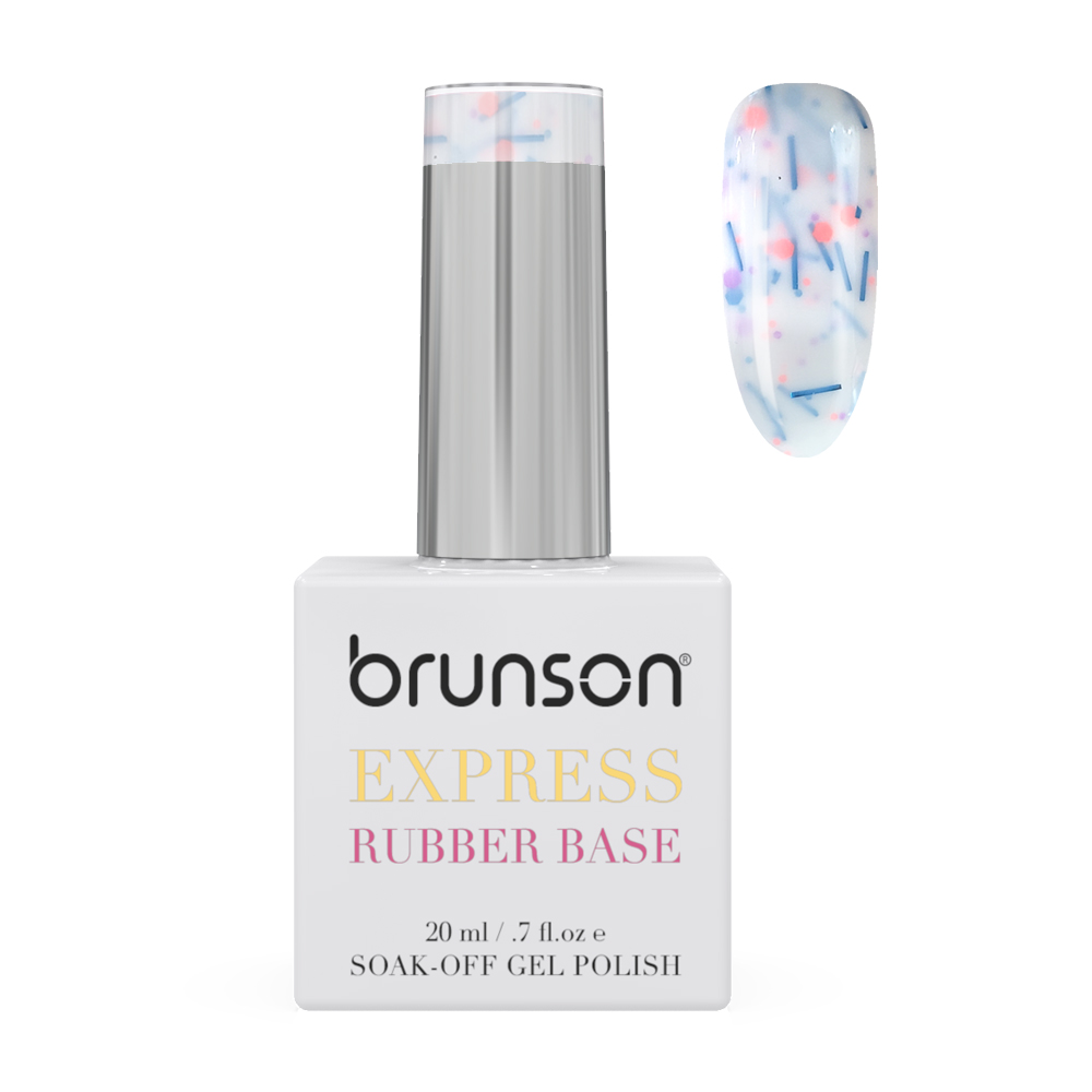 Rubber Base Gel Nail Polish 20ml - French Rubber Base Coat: Long-Lasting, Durable, & Chip-Resistant Nail Strengthener Gel Nail Polish Base Coat for Manicure and Pedicure BRB116