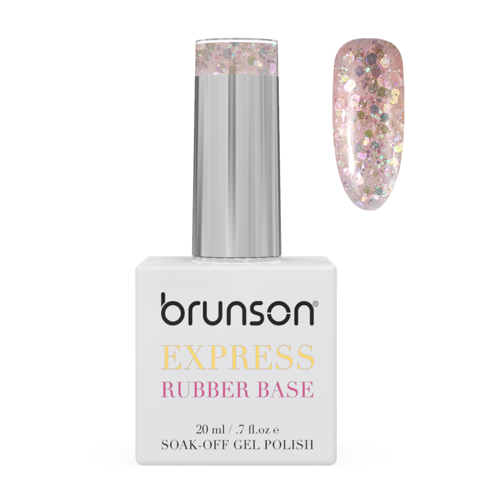 Rubber Base Gel Nail Polish 20ml - French Rubber Base Coat: Long-Lasting, Durable, & Chip-Resistant Nail Strengthener Gel Nail Polish Base Coat for Manicure and Pedicure BRB124