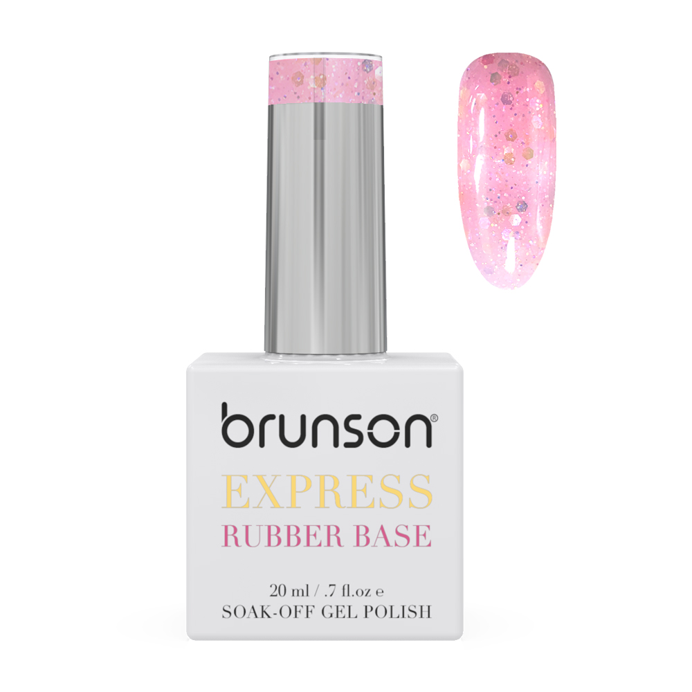 Rubber Base Gel Nail Polish 20ml - French Rubber Base Coat: Long-Lasting, Durable, & Chip-Resistant Nail Strengthener Gel Nail Polish Base Coat for Manicure and Pedicure BRB126