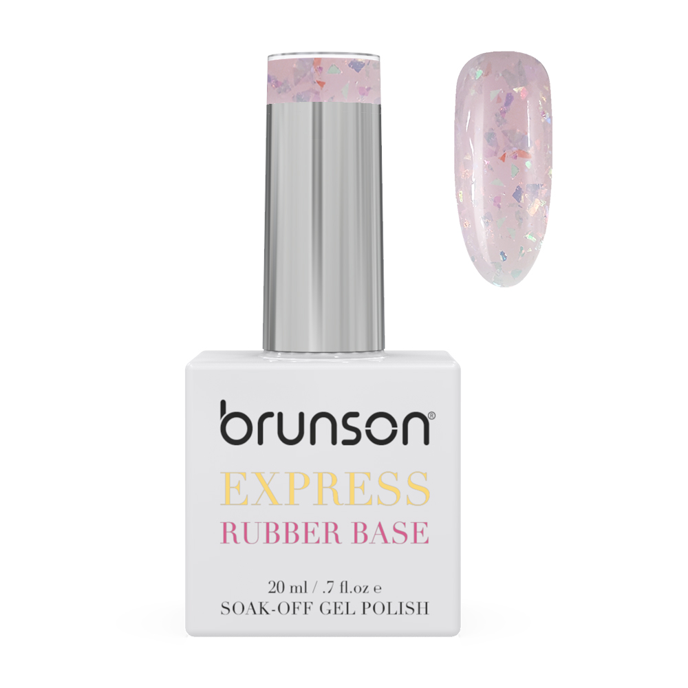 Rubber Base Gel Nail Polish 20ml - French Rubber Base Coat: Long-Lasting, Durable, & Chip-Resistant Nail Strengthener Gel Nail Polish Base Coat for Manicure and Pedicure BRB128