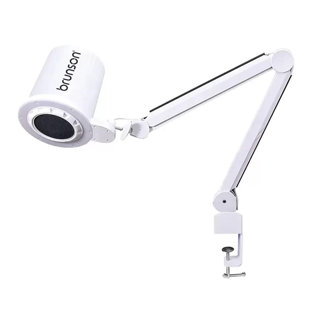 Brunson Professional Manicure Dust Collector With Stand For Salons - Table Mount Dust Collector | High Suction Low Noise Nail Vacuum