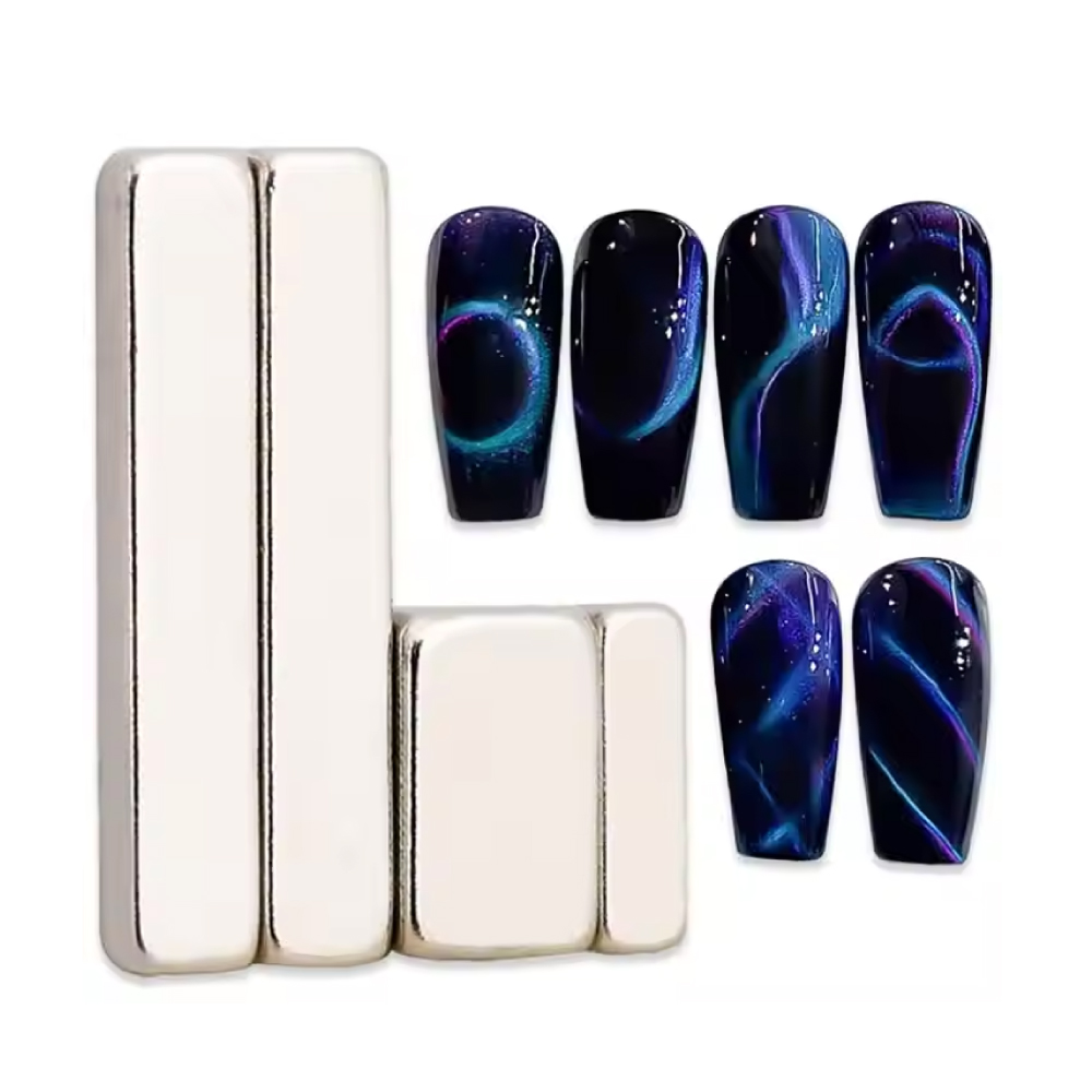 4pcs Cat Eye Nail Magnet Stick Cat Eye Magnet for Nails Gel Nail Polish Magnetic Wand Nail Art Magnet Pen Stronger Magnets for Nails Manicure Nail Tools