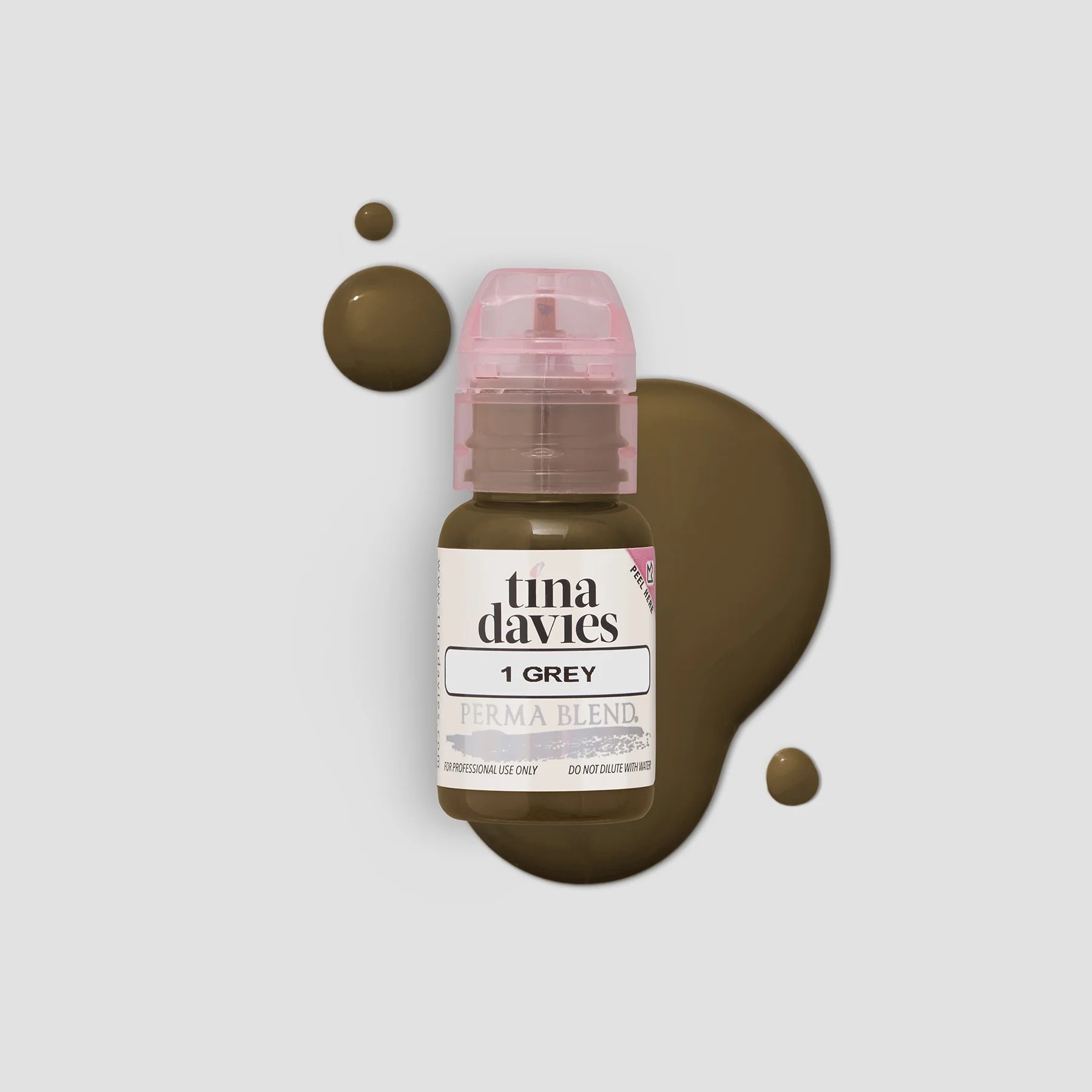 Perma Blend – Tina Davies I ❤️ INK Brow Pigments Grey – Unleash Your Creativity with High-Quality, Bold Pigments for Stunning Brows 15ml  PBTDG1/2