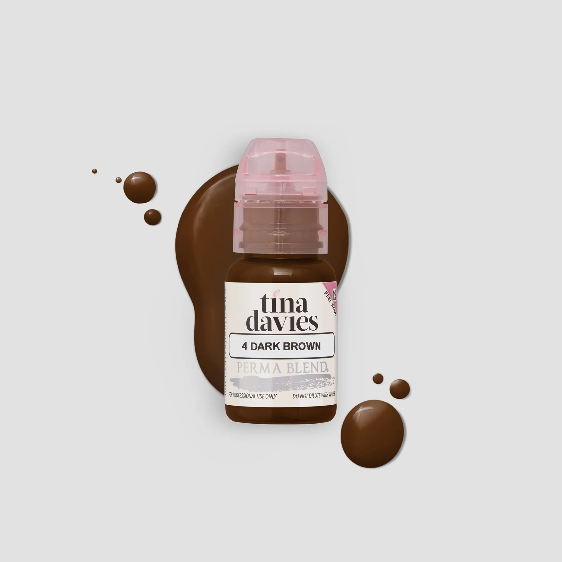 Perma Blend – Tina Davies I ❤️ INK Brow Pigments Dark Brown – Unleash Your Creativity with High-Quality, Bold Pigments for Stunning Brows 15ml  PBTDDB1/2
