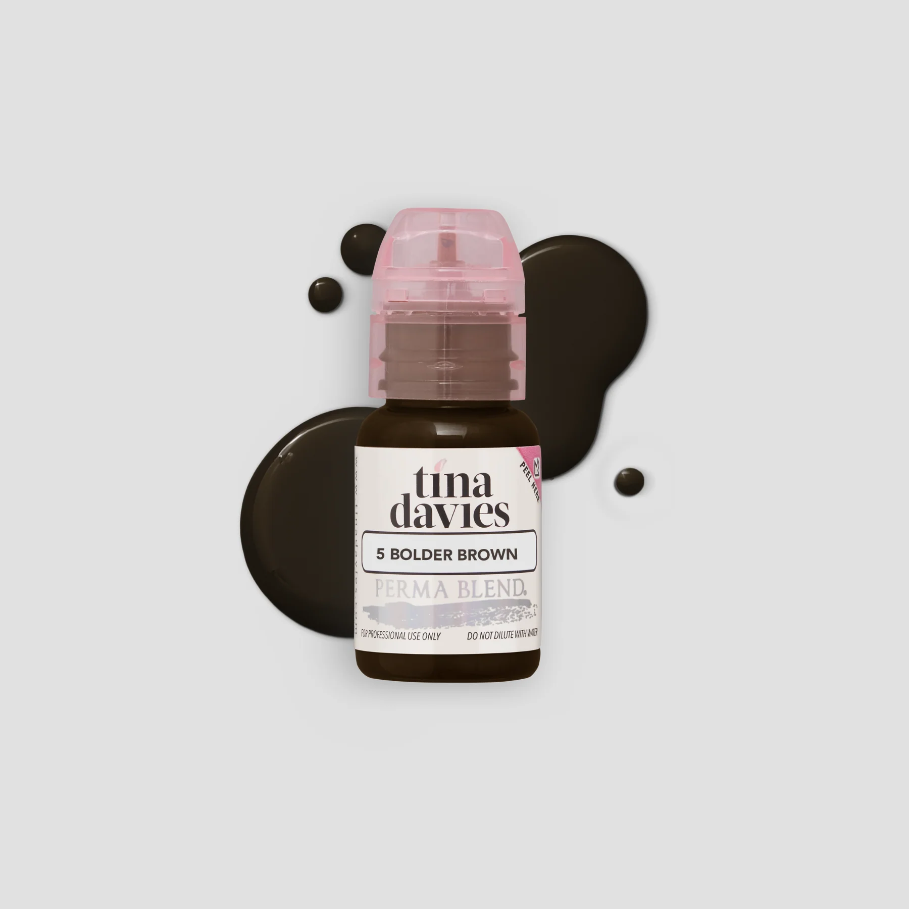 Perma Blend – Tina Davies I ❤️ INK Brow Pigments Bolder Brown – Unleash Your Creativity with High-Quality, Bold Pigments for Stunning Brows 15ml  PBTDBRB1/2