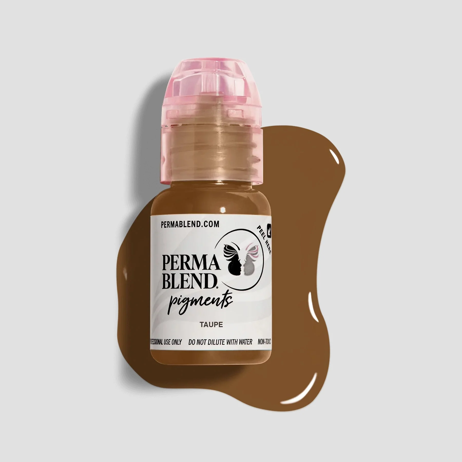 Perma Blend Eyebrow Pigment – Taupe Brow Shades 15 ml | Microblading Ink for Eyebrows, Eyes, and Scalp | Professional Cosmetic Pigment  PBTU1/2