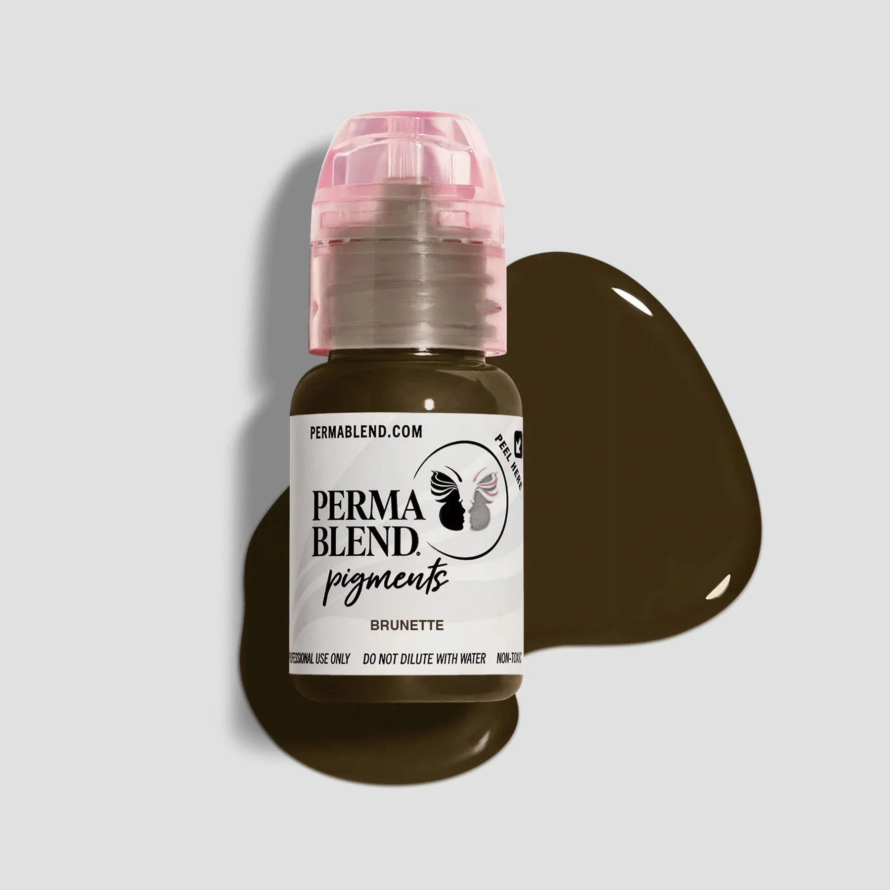 Perma Blend Eyebrow Pigment - Brunette Shades 15 ml | Microblading Ink for Eyebrows, Eyes, and Scalp | Professional Cosmetic Pigment PBBR1/2