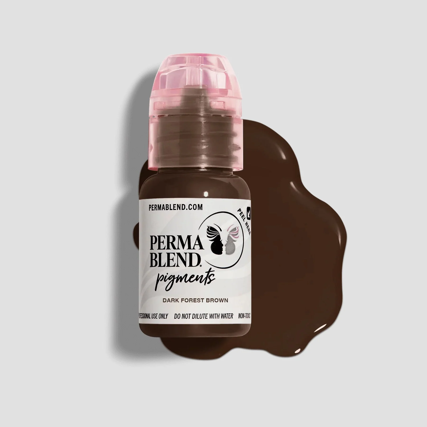 Perma Blend Eyebrow Pigment – Dark Forest Brown Shades 15 ml | Microblading Ink for Eyebrows, Eyes, and Scalp | Professional Cosmetic Pigment PBDFB1/2