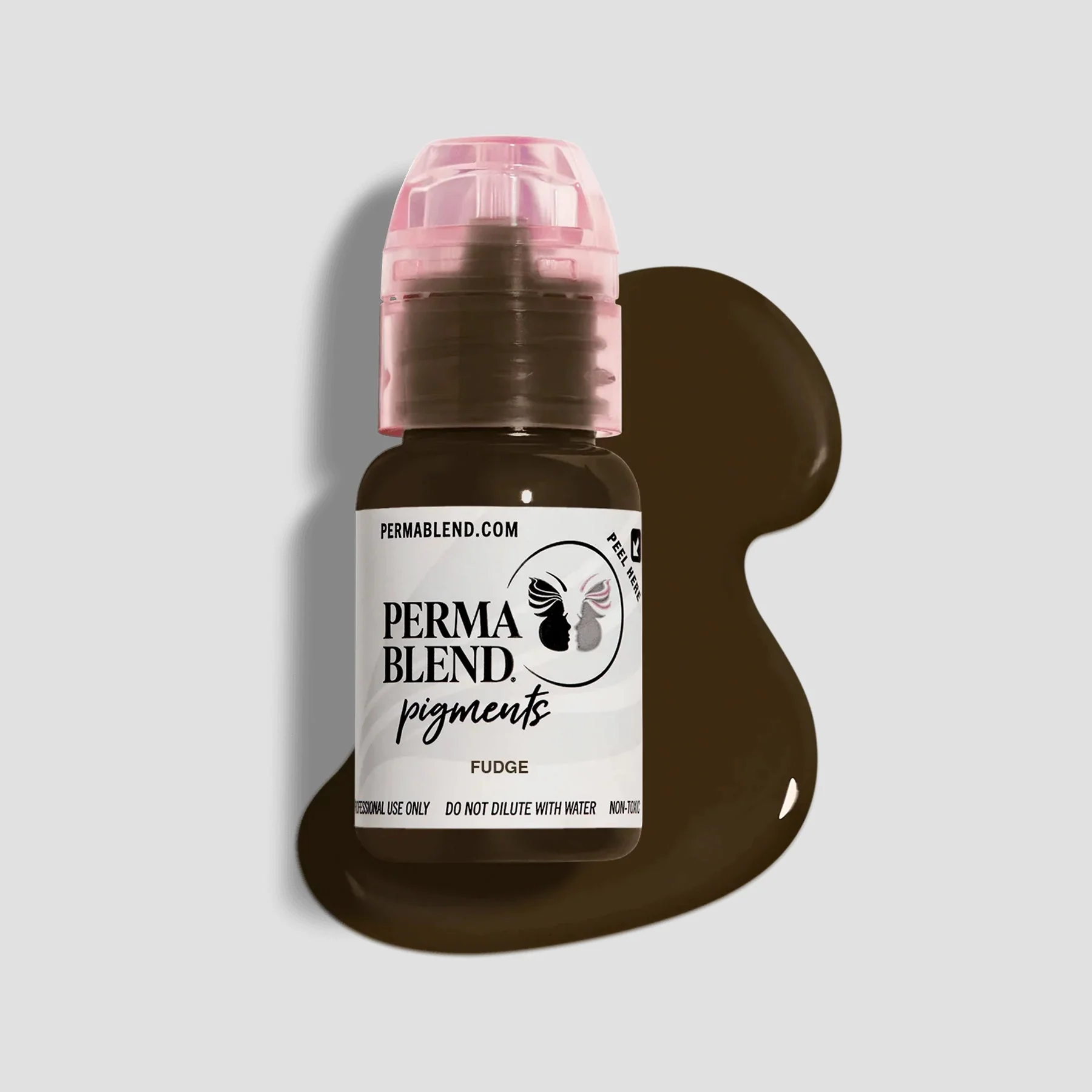 Perma Blend Eyebrow Pigment – Fudge Brow Shades 15 ml | Microblading Ink for Eyebrows, Eyes, and Scalp | Professional Cosmetic Pigment  PBFD1/2