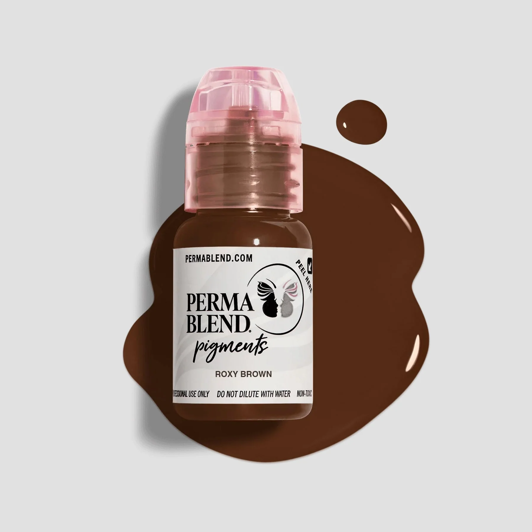 Perma Blend Eyebrow Pigment – Roxy Brown Shades 15 ml | Microblading Ink for Eyebrows, Eyes, and Scalp | Professional Cosmetic Pigment PBRB1/2