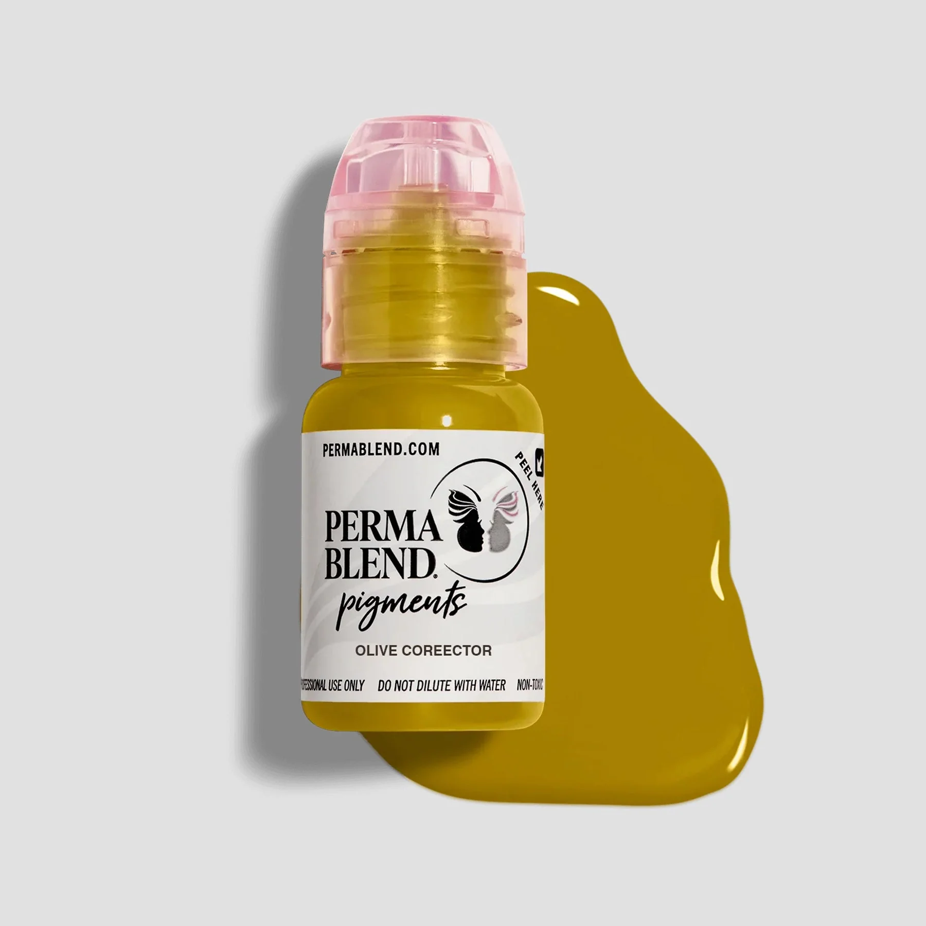Perma Blend Pigment Corrector 15ml Olive Corrector – Best for Hyperpigmentation, Dark Spots, and Uneven Skin Tone Correction with Vegan Tattoo Inks  PBOVC1/2