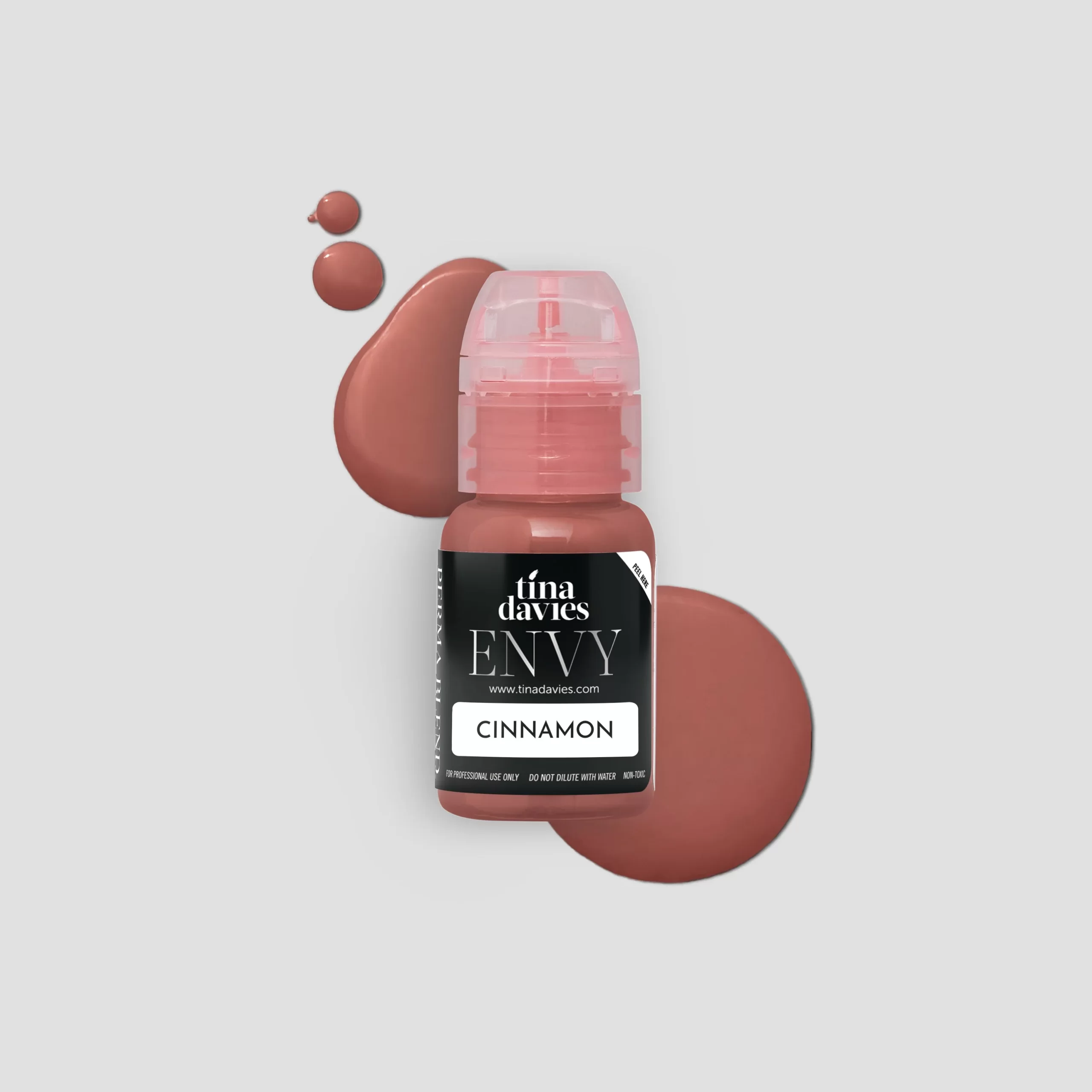 Perma Blend - Envy Lip Pigments - Cinnamon Shade by Tina Davies Professional - Permanent Lip Makeup with High Retention & True-to-Tone Healing 15ml PBTDC1/2