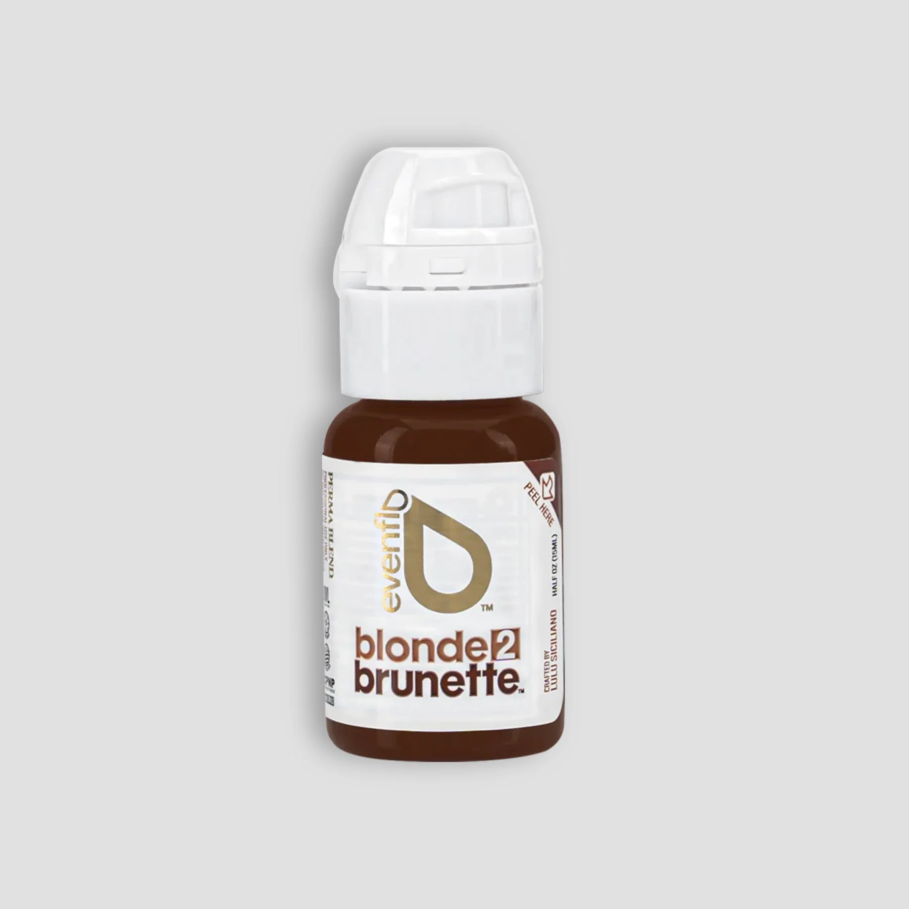 Perma Blend Evenflo Blonde 2 Brunette Eyebrow Pigment – Bronzed Brown Shades 15 ml | Microblading Ink for Eyebrows, Eyes, and Scalp | Professional Cosmetic Pigment EFBB1/2