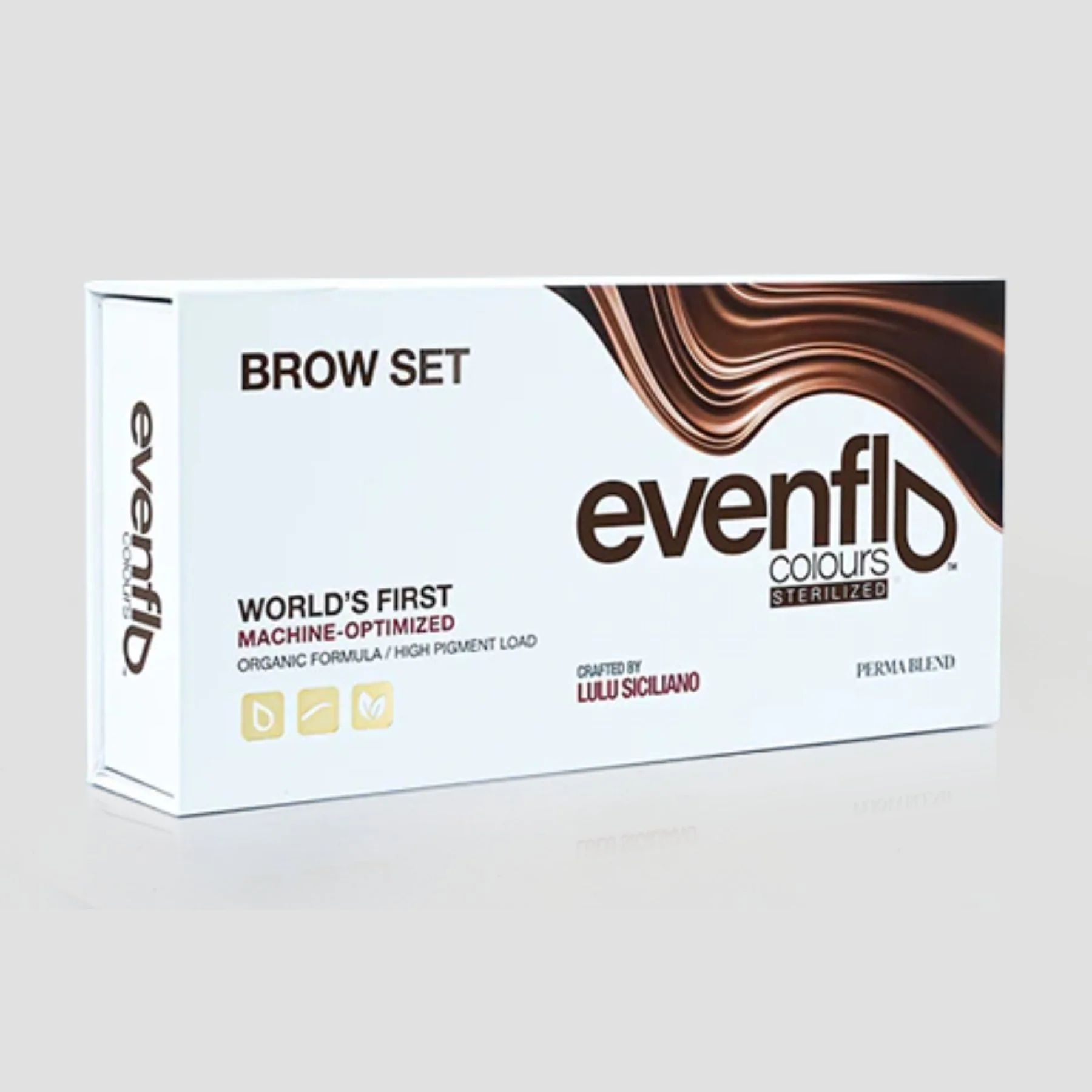 Perma Blend Evenflo Brow Set - Premium Semi-Permanent Eyebrow Pigment for Natural, Long-Lasting Results (5x15ml)