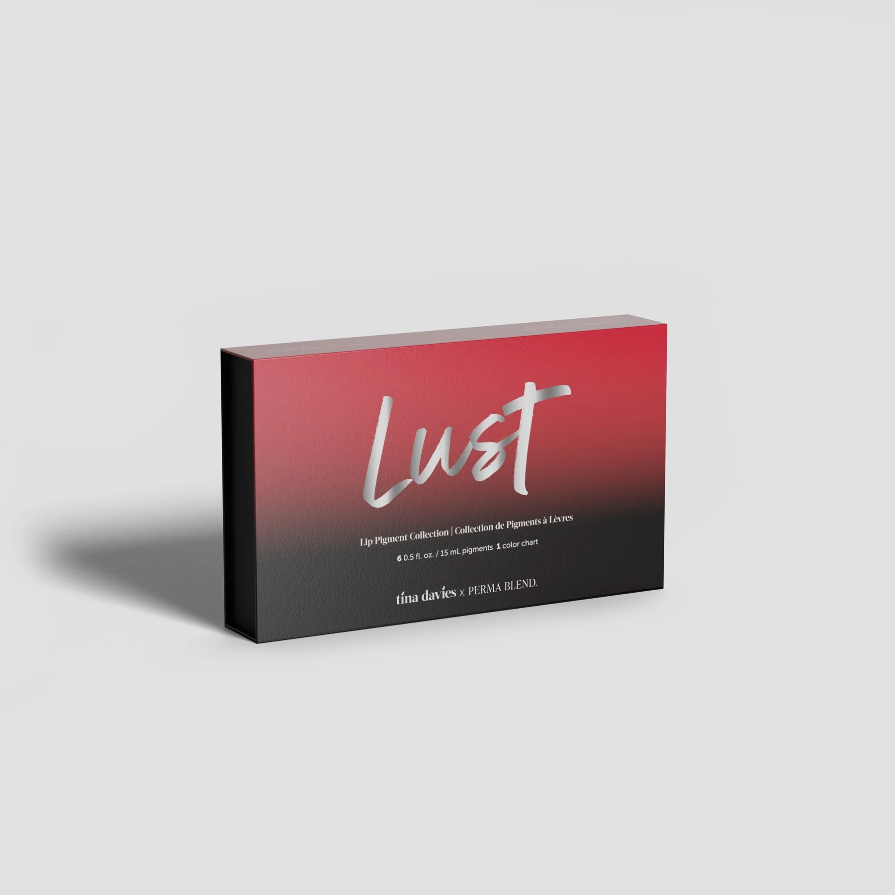 Lust Lip Pigment Collection - Perma Blend & Tina Davies Professional Set - Permanent Lip Makeup - Colours Heal True to Tone - High Retention - 6 x 15ml