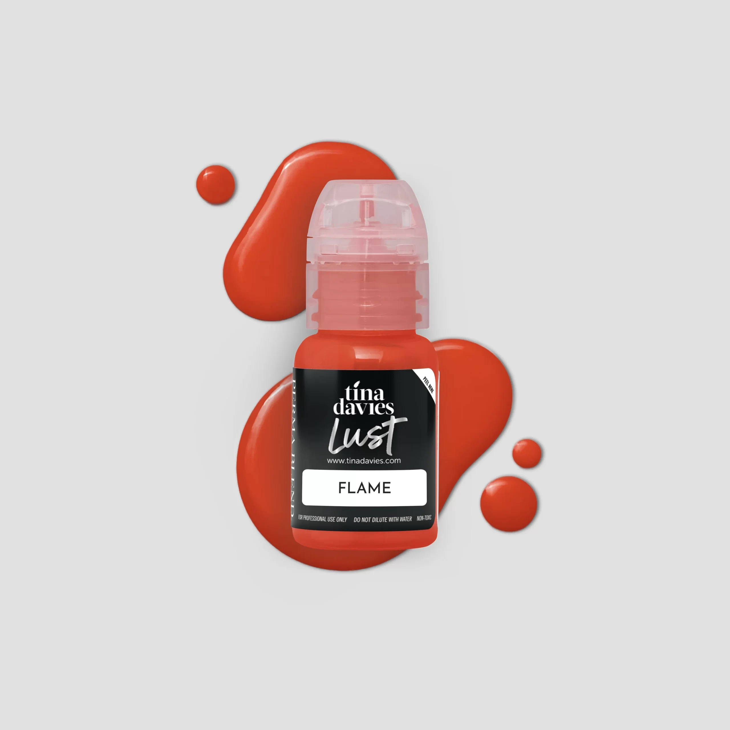 Perma Blend - Tina Davies Lust Lip Pigments - Flame Shade - Professional Permanent Lip Makeup with High Retention & True-to-Tone Healing 15ml PBTDF1/2