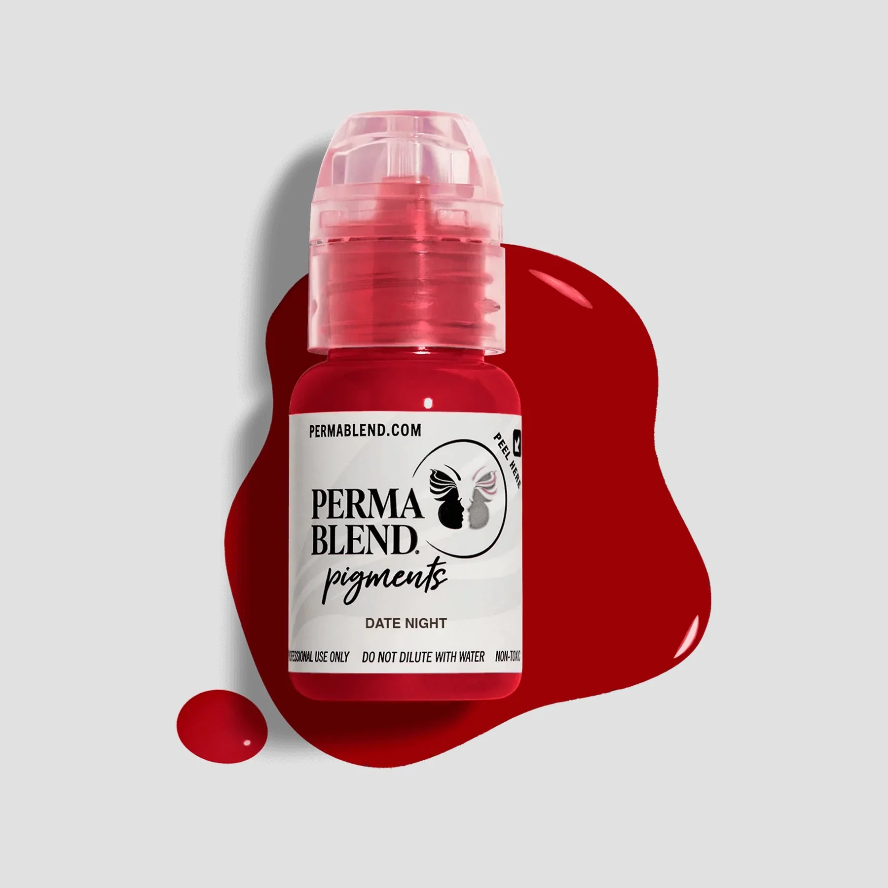 Perma Blend Date Night Lip Pigment 15ml – Organic, Vegan, High-Retention Microblading Ink for Lip Blush & Permanent Makeup PBDTNT1/2