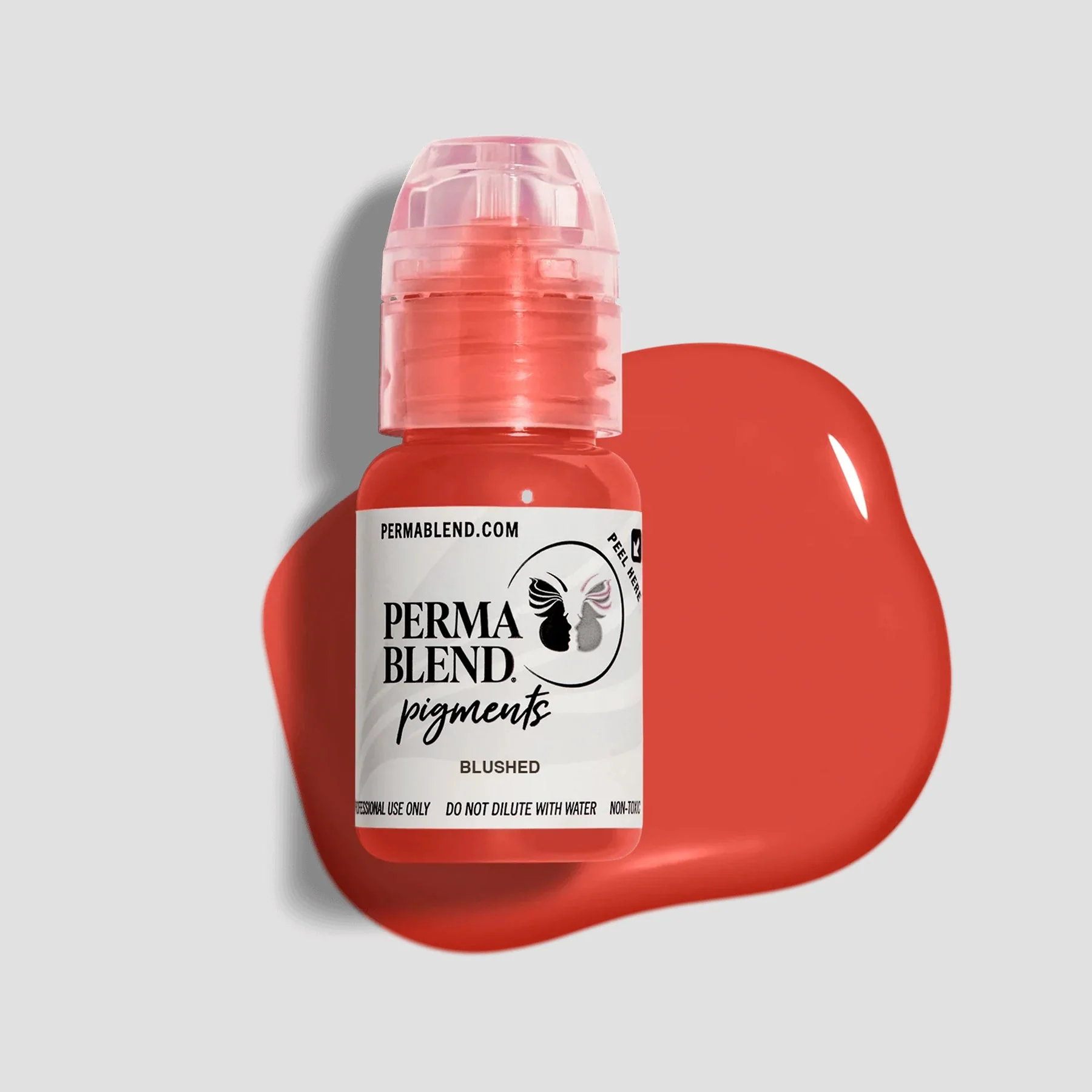 Perma Blend Blushed Lip Pigment 15ml – Organic, Vegan, High-Retention Microblading Ink for Lip Blush & Permanent Makeup PBBL1/2