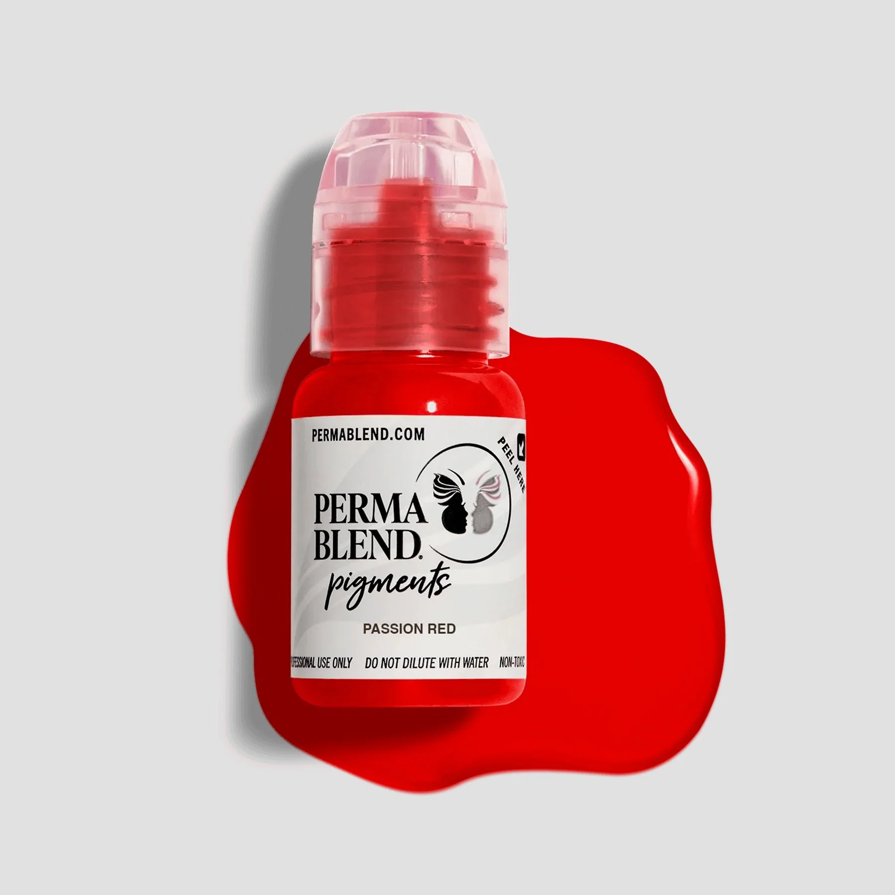 Perma Blend Passion Red Lip Pigment 15ml – Organic, Vegan, High-Retention Microblading Ink for Lip Blush & Permanent Makeup PBPSR1/2