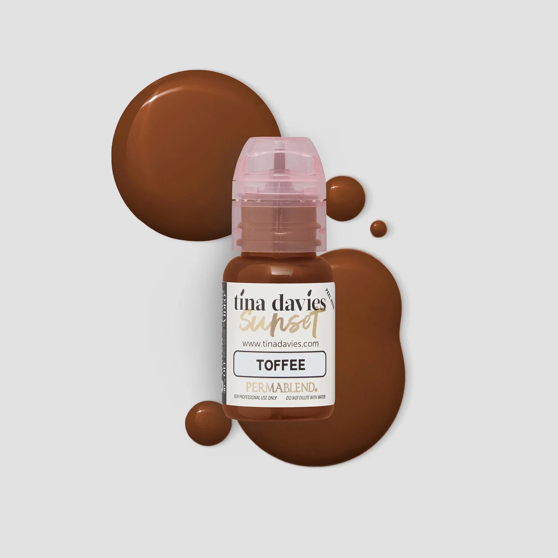 Perma Blend – Tina Davies I Sunset Brow Pigments Toffee – Unleash Your Creativity with High-Quality, Bold Pigments for Stunning Brows 15ml  PBTDT1/2