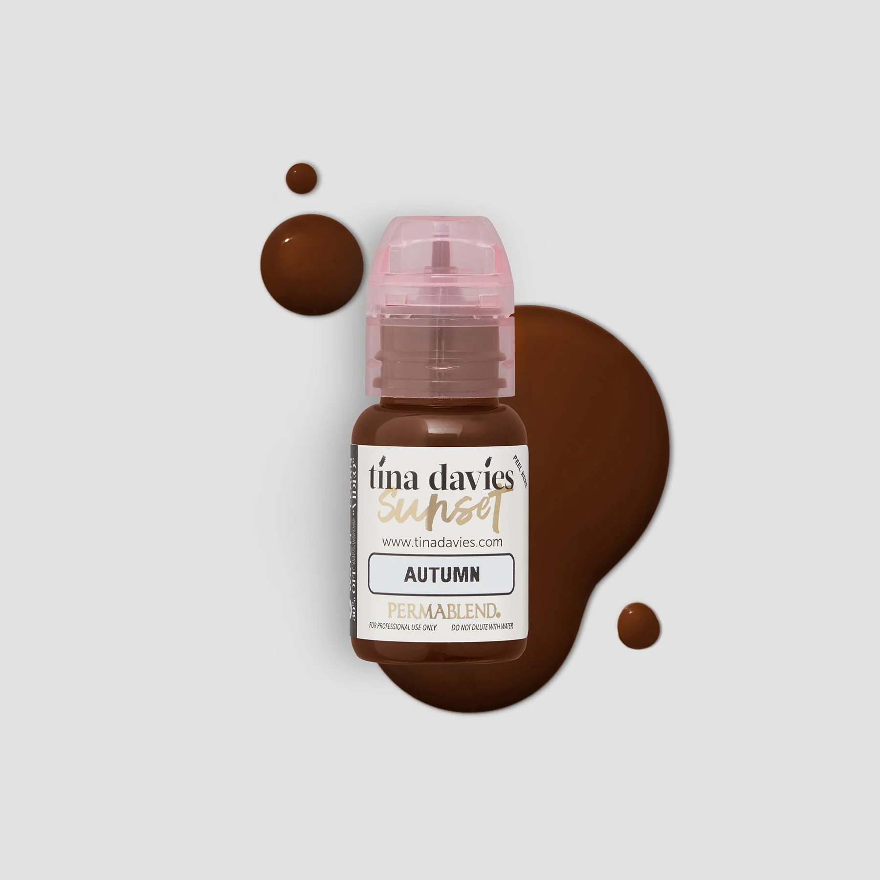 Perma Blend – Tina Davies I Sunset Brow Pigments Autumn – Unleash Your Creativity with High-Quality, Bold Pigments for Stunning Brows 15ml  PBTDA1/2