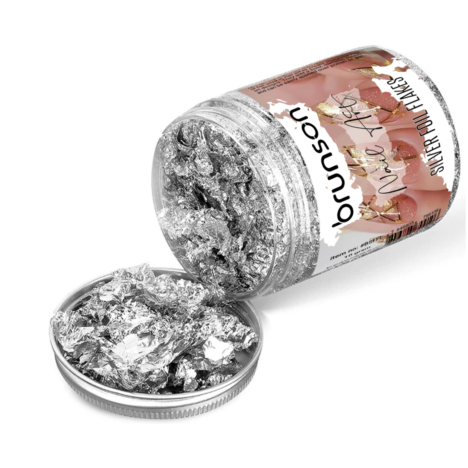 Nail art silver foil