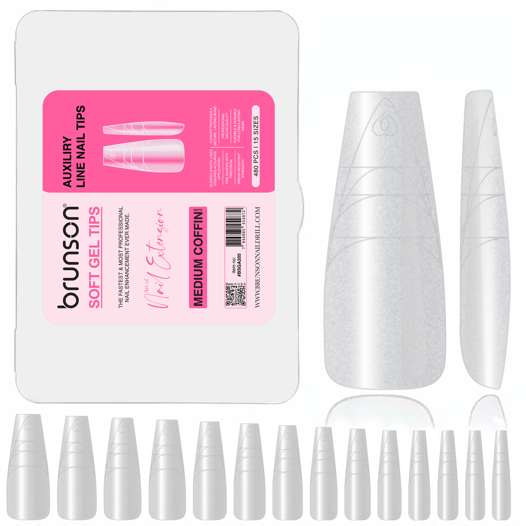 Brunson Soft Gel Nail Tips