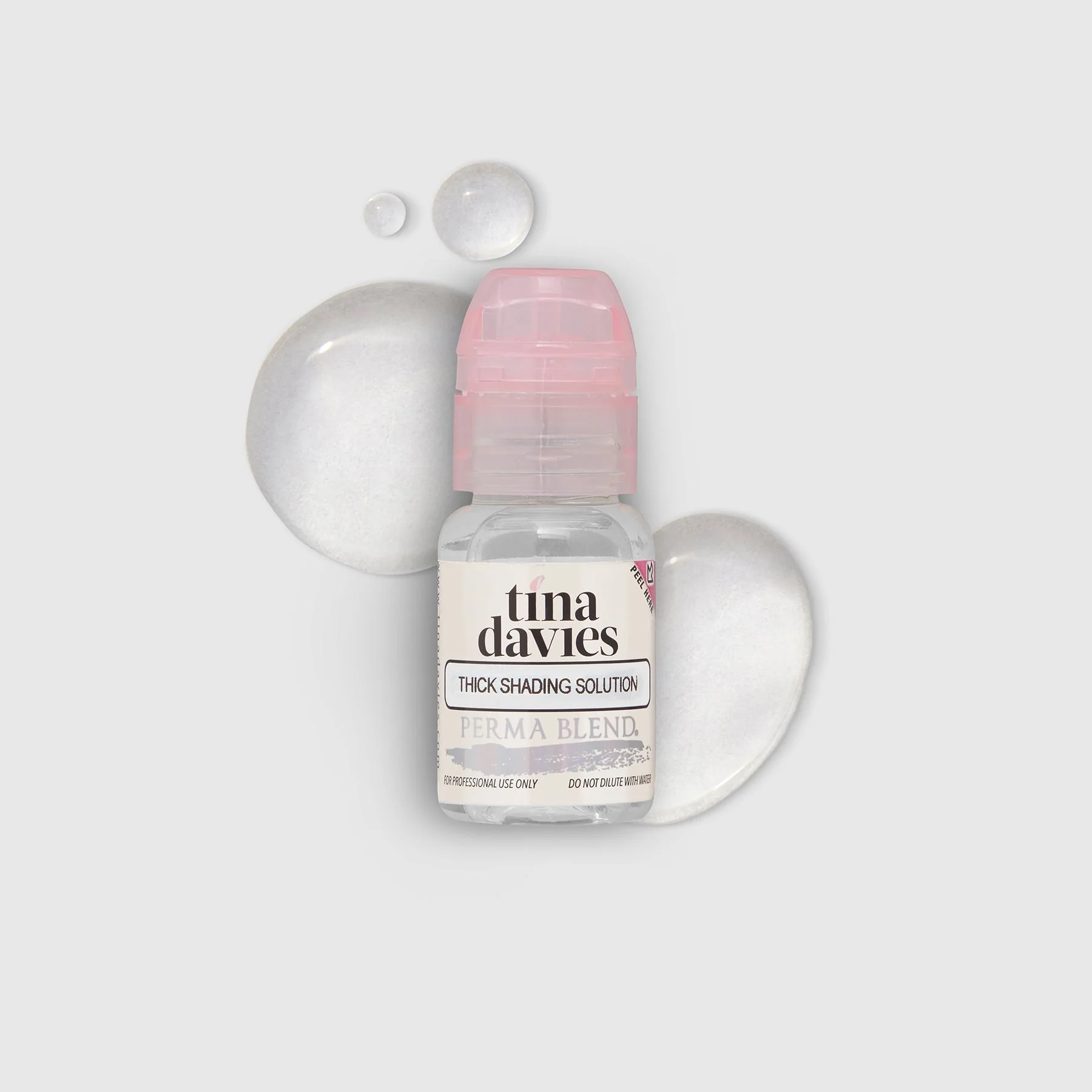 Tina Davies Thin Shading Solution 15ml: Premium PMU Pigment Dilution & Shading Solution for Eyebrows, Lips & Eyeliner PBTDSS1/2