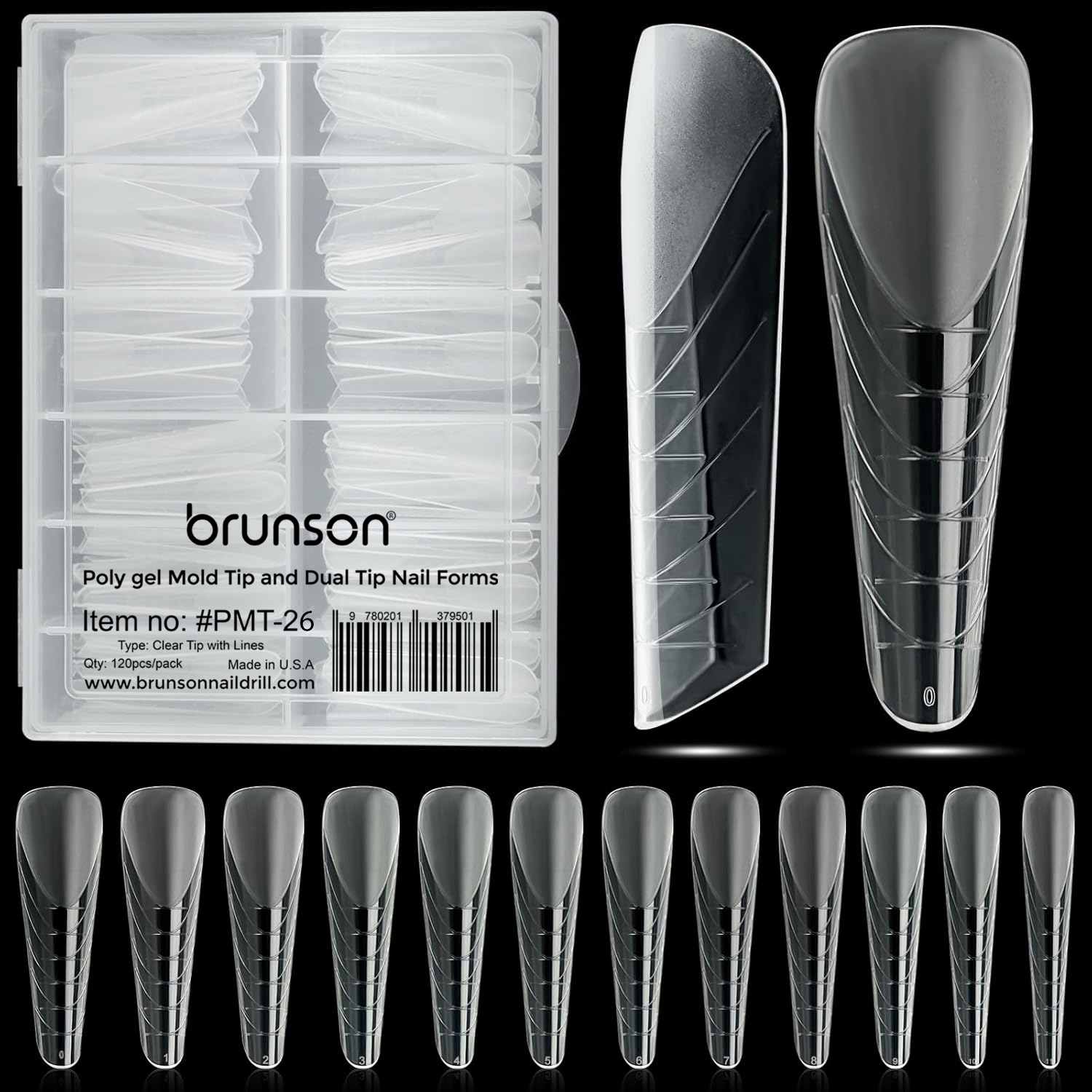 Nail forms for nail extensions