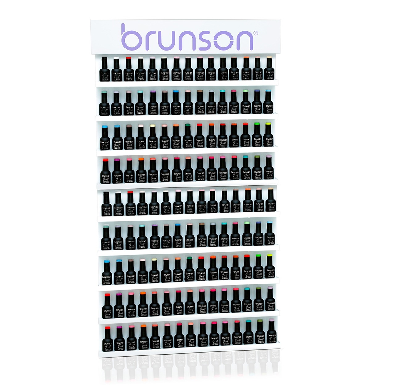 Wall rack for nail polish