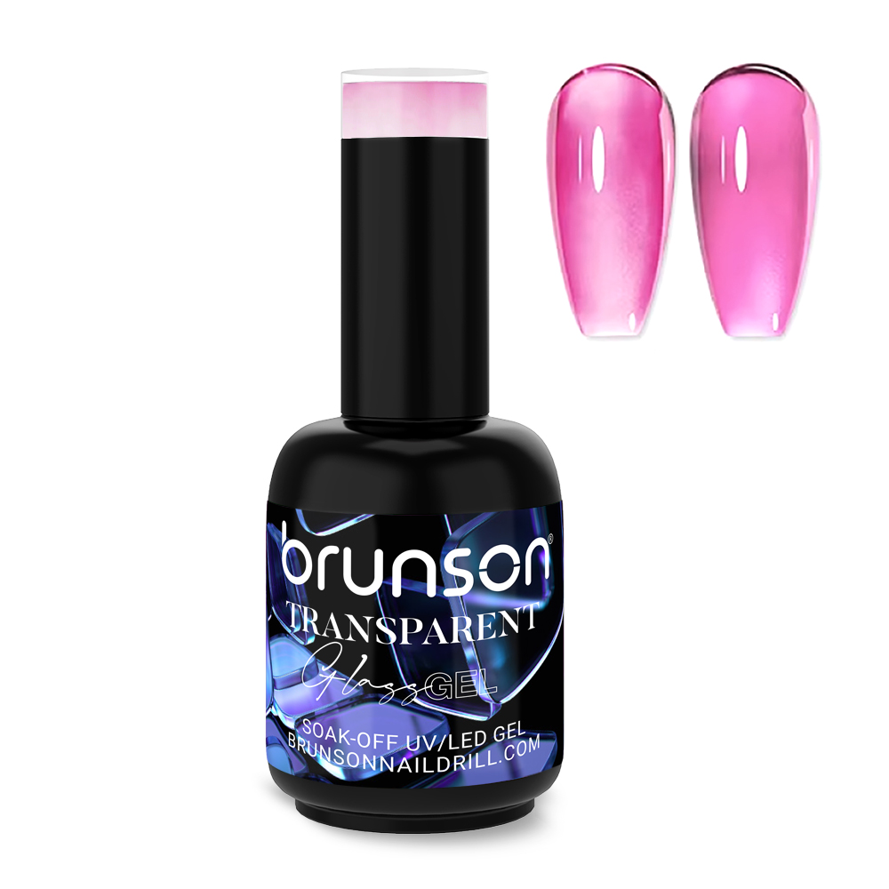 Glass gel nail polish